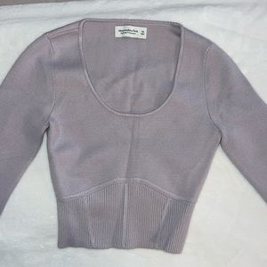 Abercrombie & Fitch Ribber Slim Corset Sweater: BRAND NEW